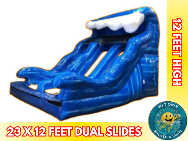 12' Blue Wave Dual  Slide 