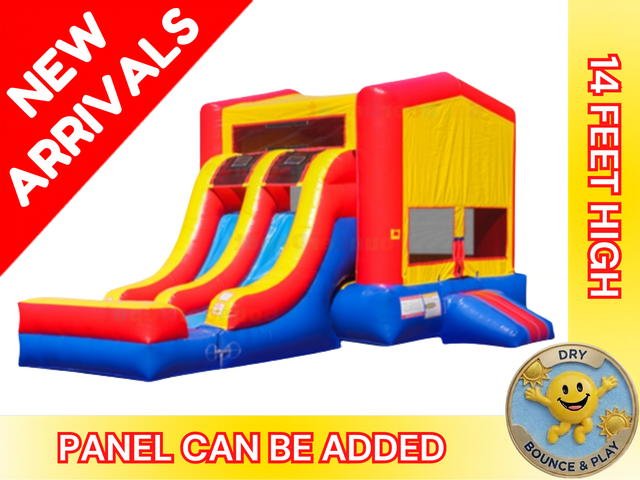 Bounce House Combo  Dual  Slide - Dry