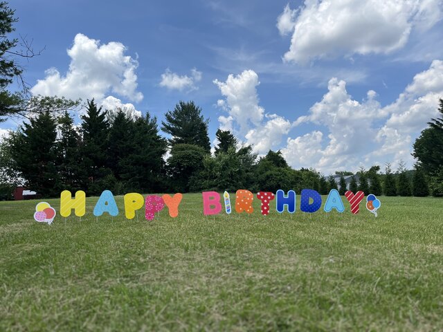 HAPPY BIRTHDAY Yard Sign