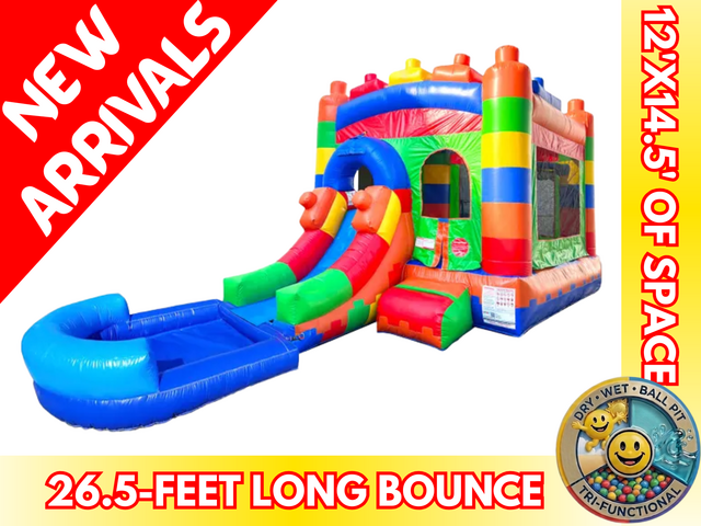 Lego Bounce House with Pool