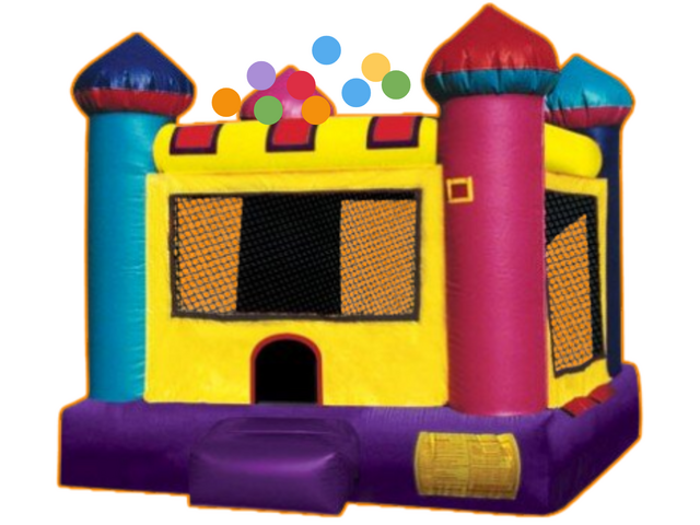 Toddler Castle Bounce House Ball Pit 🔴🔵🟠🟡🟢🟣