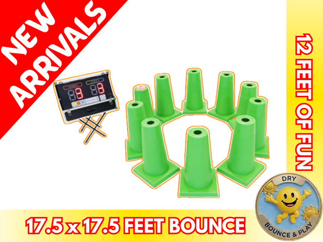 Interactive Cones - Smiley Jump Rental
