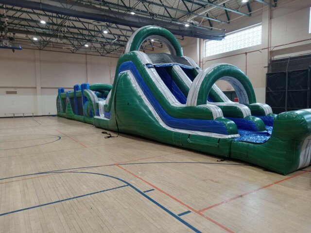 80' Green Emerald Obstacle-Dry