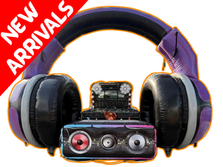 Giant Inflatable Headphone DJ Booth