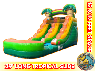 12' Tropical Slide With Pool