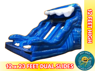 12' Blue Wave Dual Slide With Pool