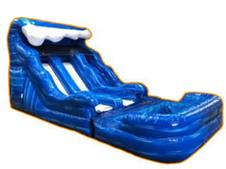12'  Blue Wave Dual  Slide With Pool