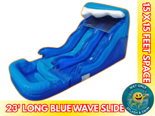 15' Blue Wave Slide With Pool