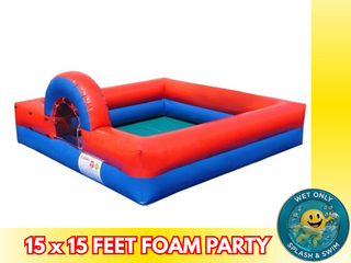 15x15 Foam Party Package