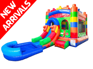 Lego Bounce House with Pool