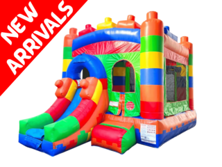 Lego Bounce House with Slides