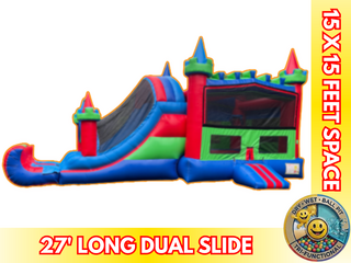 Castle Combo-Dual Slide With Pool