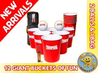 YardPong – Giant Yard Pong and Basketball Game with 12 Buckets