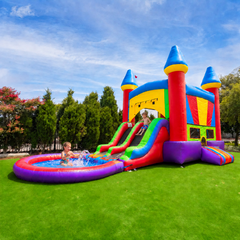 Royal Combo Bounce House Dual Slide with Pool