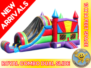 Royal Combo Bounce House Dual Slide