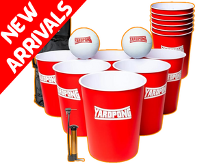YardPong – Giant Yard Pong and Basketball Game with 12 Buckets