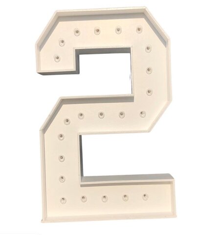 #2 Marquee Number with Lights-4FT