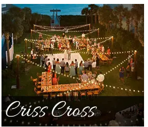 QUOTE for String Lights - Criss Cross Setup