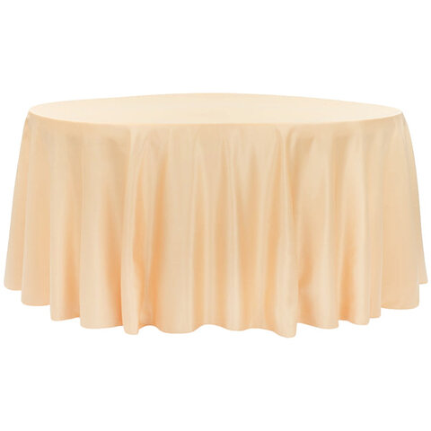 Peach- Round Table Cloth Floor Length