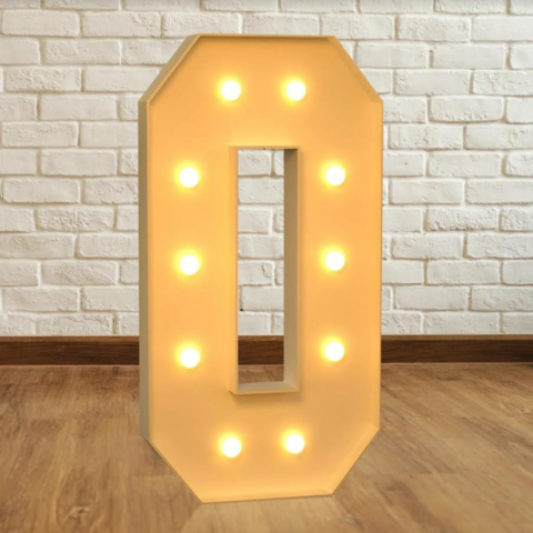 #0 Marquee Number with Lights-4FT