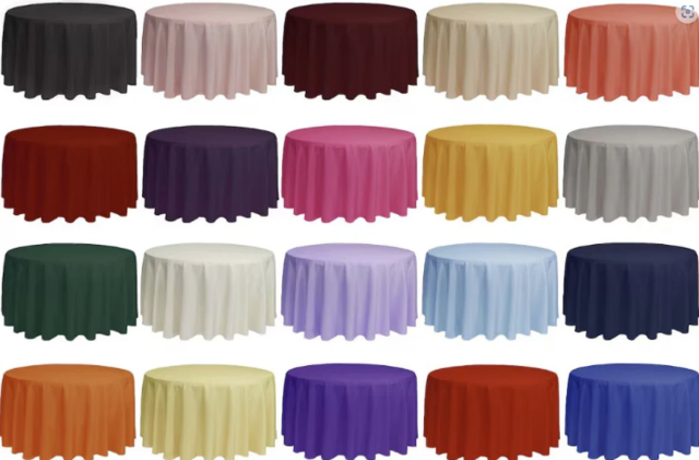 Floor Length Round Table Cloth