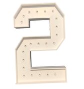 #2 Marquee Number with Lights-4FT