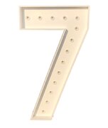#7 Marquee Number with Lights-4FT