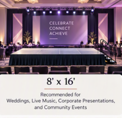 8x16 Versatile Event Stage