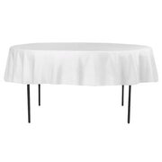 White Table Cloth for 60" Round