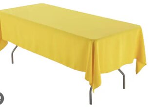 Yellow -Rectangle Table Cloth