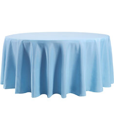 Round Table Cloth-Light Blue Floor Length