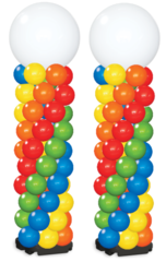 2 -7FT Eco Balloon Column Multi Color