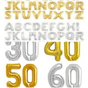 Foil Letter and Number Balloons