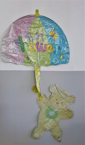 Baby Shower Teddy Bear w Umbrella