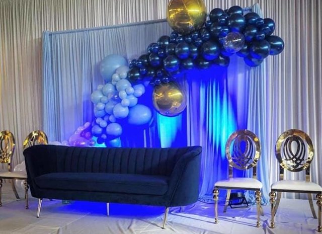 Blue Dream Velvet Couch