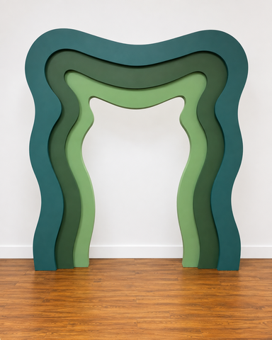 3D Wavy Arch- Customizable in any color