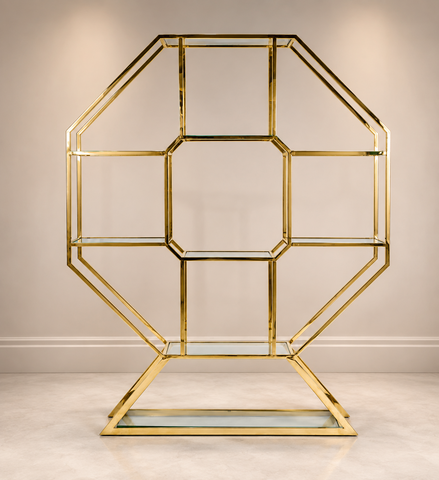 Gold Hexagon Shelf 