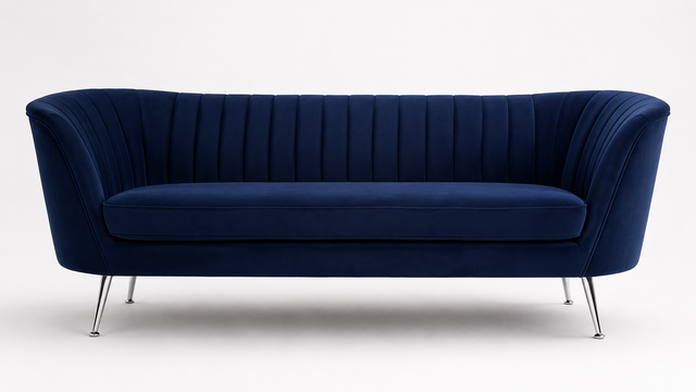 Blue Dream Velvet Sofa