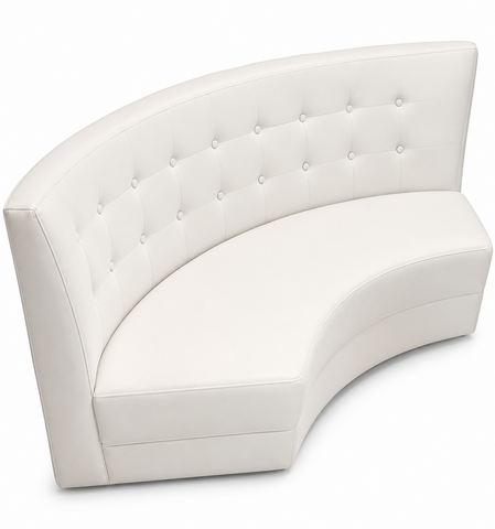 White Leather Lounge Couch #2