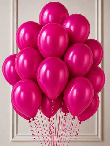 Latex Fuchsia or Hot Pink Balloon