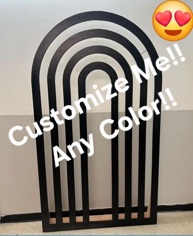 Black Semi Round Wall 