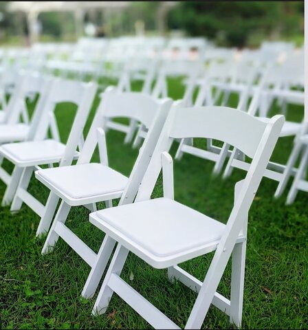 White Padded Chairs