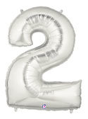 Silver Number "2"