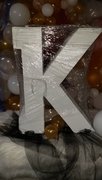 Letter "K" White