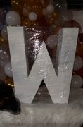 Letter "W" White