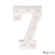 Marquee "7" Number
