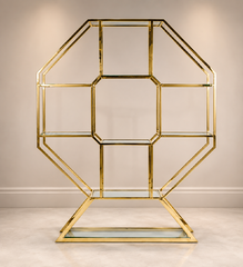 Gold Hexagon Shelf 