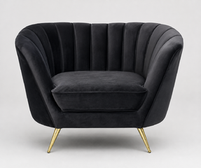 Black Velvet Chair