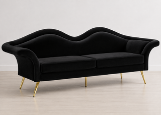 Laurent Black Sofa