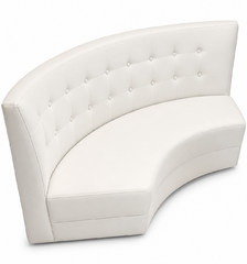 White Leather Lounge Couch #2